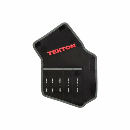 TEKTON 5-Tool Box End Wrench Pouch 1/4-13/16in. ORG27705